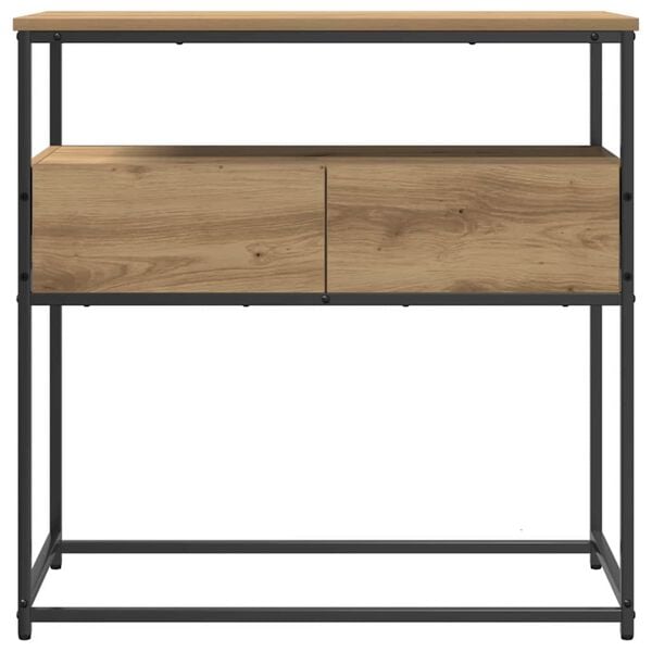 vidaXL Konsolentisch Artisan-Eiche 75 x 40 x 75 cm Holzwerkstoff