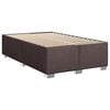 vidaXL Boxspringbett mit Matratze Dunkelbraun 120x200 cm Stoff