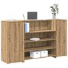 vidaXL Empfangstheke Artisan-Eiche 180x50x103,5 cm Holzwerkstoff