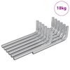 vidaXL Inbusschl&uuml;ssel 1800 pcs Silber 32 x 86 mm Stahl