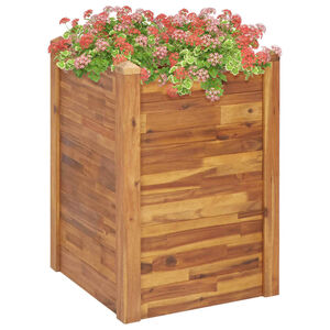 vidaXL Garten-Hochbeet 60 x 60 x 84 cm Massivholz Akazie