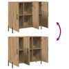 vidaXL Sideboard Artisan-Eiche 90 x 34 x 80 cm Holzwerkstoff