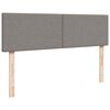 vidaXL Ottoman-Bett mit Matratzen Taupe 160x200 cm Stoff
