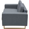 vidaXL 2-Sitzer und 3-Sitzer Sofa Set Hellgrau