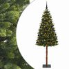 vidaXL K&uuml;nstlicher Weihnachtsbaum mit Kugel 180 cm 300 LEDs