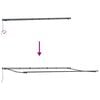 vidaXL Einziehbare Markise Mehrfarbig 600 x 300 cm Polyester und Stahl