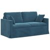 vidaXL Sofa 2 pcs Blau 158 x 78 x 80 cm Samt