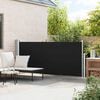 vidaXL Ausziehbare Seitenmarkise 140x300 cm Schwarz