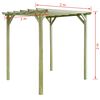 vidaXL Garten-Pergola 2 x 2 x 2 m Kiefernholz Impr&auml;gniert