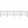 vidaXL Gartenzaun | Stahl | Stabil | Rechteckig | Modern