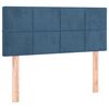 vidaXL Boxspringbett mit Matratze Dunkelblau 120x200 cm Samt