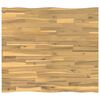 vidaXL Tischplatte mit Live Edge 90 x 80 x 3,2 cm Rechteckig