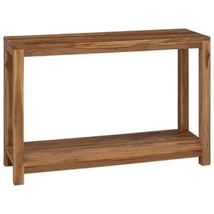 vidaXL Konsolentisch Natur 110 x 35 x 75 cm Massivholz Teak
