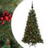 vidaXL K&uuml;nstlicher Weihnachtsbaum mit Weihnachtskugel 120 cm 150 LEDs