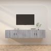 vidaXL TV-Wandschr&auml;nke 2 Stk. Grau Sonoma 100x34,5x40 cm