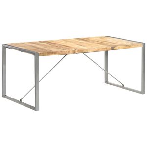 vidaXL Esstisch 180x90x75 cm Raues Mango-Massivholz