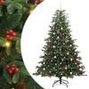 vidaXL K&uuml;nstlicher Weihnachtsbaum mit 300 LEDs mit St&auml;nder Gr&uuml;n 240 cm