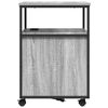 vidaXL Schrank mit Ladestation Mit Rad Graues Sonoma 61 x 46 x 67 cm