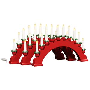 vidaXL Weihnachtskerzenbogen mit 10 LED Kerzen 3 stk. LEDs Warmes Wei&szlig;