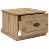 vidaXL Couchtisch Artisan-Eiche 50 x 50 x 35 cm Holzwerkstoff
