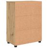 vidaXL Badezimmerschrank mit Speicher Artisan-Eiche 60 x 35 x 80 cm