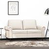 vidaXL 2-Sitzer-Sofa Creme 120 cm Kunstleder