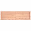 vidaXL Waschtischplatte Hellbraun 140x40x(2-4) cm Massivholz Behandelt