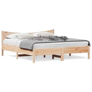 vidaXL Massivholzbett ohne Matratze 200x200 cm Kiefer