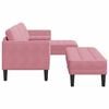 vidaXL Sofa Set mit Kissen 2 pcs Rosa Polyester