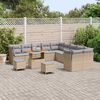 vidaXL Garten-Sofa-Set 13 pcs Beige und Hellgrau 90 x 55 x 71 cm