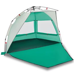 vidaXL Strandzelt 2 Personen Seegr&uuml;n Quick Release Wasserdicht