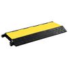 vidaXL Kabelbr&uuml;cke &Uuml;berfahrschutz 3 Kan&auml;le Gummi 93 cm