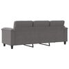 vidaXL 3-Sitzer-Sofa Dunkelgrau 180 cm Mikrofasergewebe