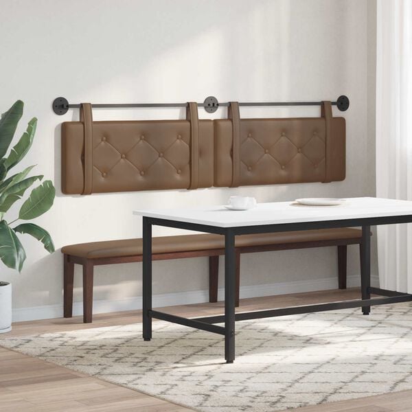 vidaXL H&auml;ngevorderseite Cappuccino 210 x 55 x 5 cm Kunstleder