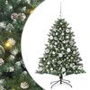 vidaXL K&uuml;nstlicher Weihnachtsbaum mit 150 LEDs mit St&auml;nder Gr&uuml;n 120 cm