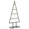 vidaXL Metall Weihnachtsbaum KUOPIO 60 cm Warmes Wei&szlig;