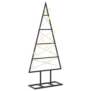 vidaXL Metall Weihnachtsbaum KUOPIO 60 cm Warmes Wei&szlig;