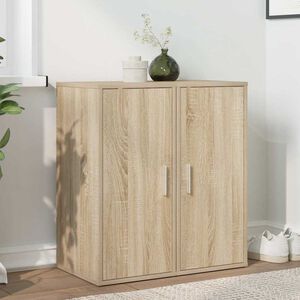 vidaXL Schuhschr&auml;nke 2 Stk. Sonoma-Eiche 32x35x70 cm Holzwerkstoff