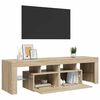 vidaXL TV-Schrank mit LED-Beleuchtung Sonoma-Eiche 140x36,5x40 cm