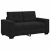 vidaXL Zweisitzer-Sofa Schwarz 160x77x82 cm Samt