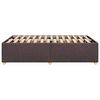 vidaXL Bettgestell ohne Matratze Dunkelbraun 120x190 cm Stoff
