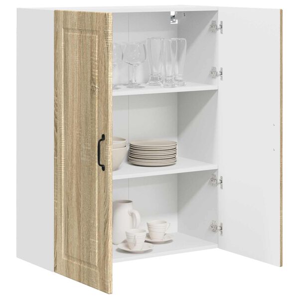 vidaXL K&uuml;chenschrank Sonoma-Eiche 80 x 31 x 100 cm Holzwerkstoff