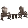 vidaXL 3-tlg. Garten-Lounge-Set Massivholz Tanne