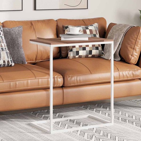 vidaXL Beistelltisch Wei&szlig; 55x35x66 cm Holzwerkstoff