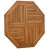 vidaXL Tischplatte 80x80x2,5 cm Achteckig Massivholz Teak