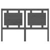 vidaXL Kopfteil Grau 145,5x4x100 cm Massivholz Kiefer