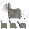 vidaXL Massagesessel Taupe Stoff