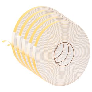 vidaXL Selbstklebendes Schaumstoffband 5 pcs Wei&szlig; 10mm x 10m CR-Schaum