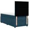 vidaXL Boxspringbett mit Matratze Blau 90x190 cm Samt