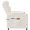 vidaXL Massagesessel Elektrisch Creme Kunstleder